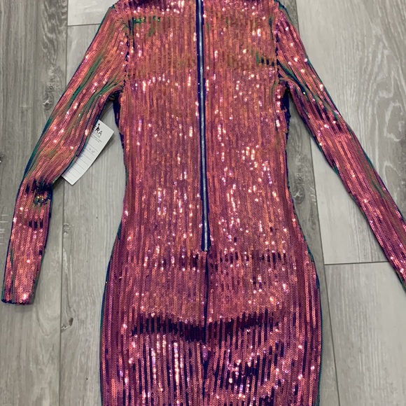 Sequin Mini Dress small - Picture 6 of 8